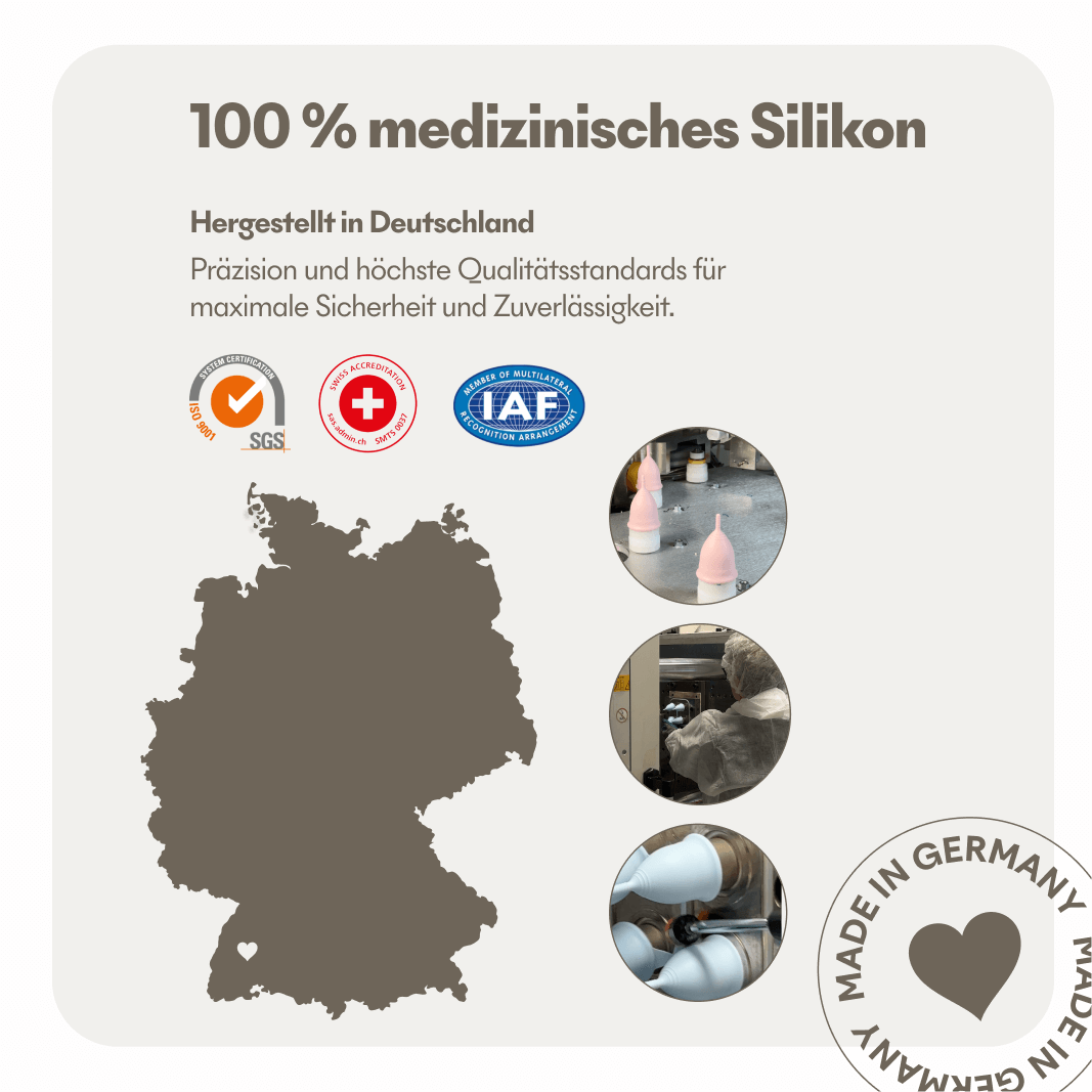 Menstruationstasse in Rosa – Nachhaltige Periodenlösung aus medizinischem Silikon